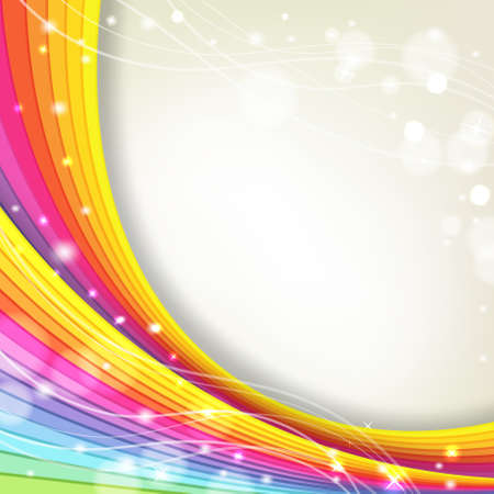 background with rainbow colors and sparklesのイラスト素材