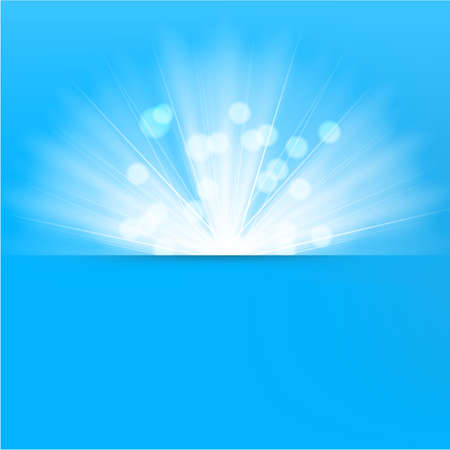 Light burst blue background のイラスト素材