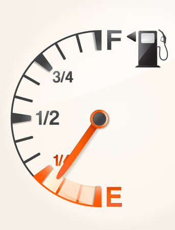gas tank with empty full signsのイラスト素材