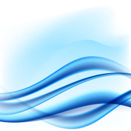 abstract light wavy blue background のイラスト素材