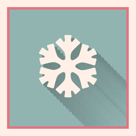 low temperature sign snowflake retro symbolのイラスト素材