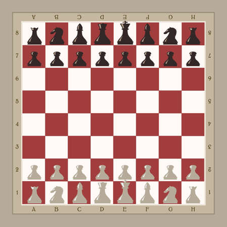 chess board illustrationのイラスト素材