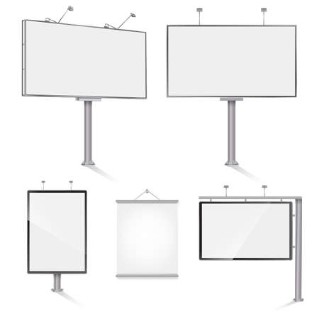 set of advertising outdoor design templates. vector illustrationのイラスト素材