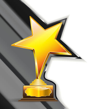 golden trophy award background. vectorのイラスト素材