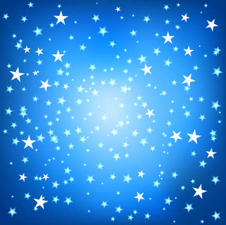 blue square background with starsのイラスト素材