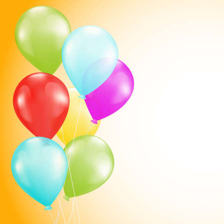 background with bright colorful balloonsのイラスト素材