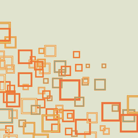 squares flying retro backgroundのイラスト素材