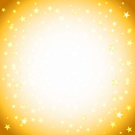 yellow square background with starsのイラスト素材