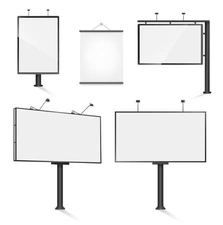set of advertising outdoor design templates.のイラスト素材