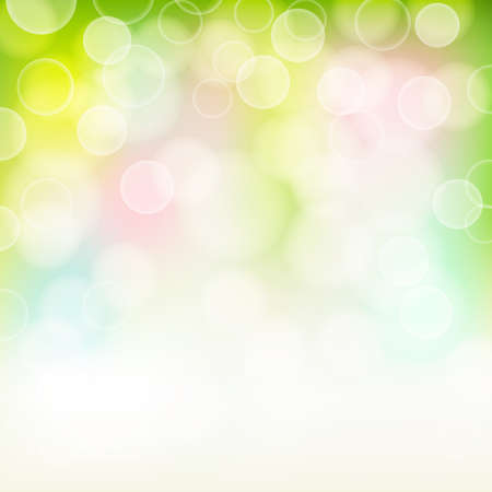 spring bokeh colorful light effects background. vectorのイラスト素材