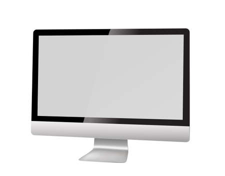 modern computer on white. vectorのイラスト素材