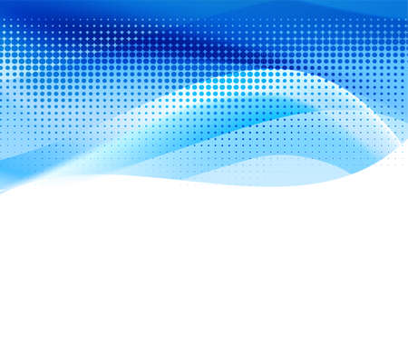 vivid blue abstract background with halftone. vectorのイラスト素材