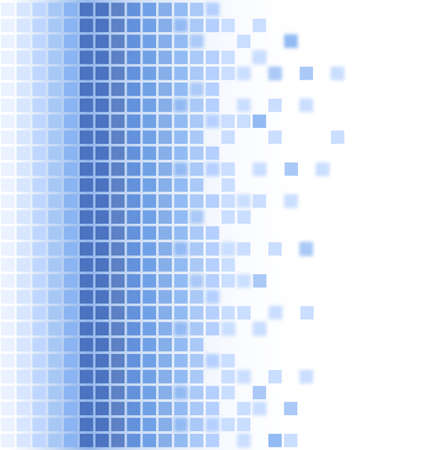 abstract blue square mosaic backgroundのイラスト素材