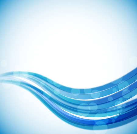 abstract blue background with waved lines. vectorのイラスト素材