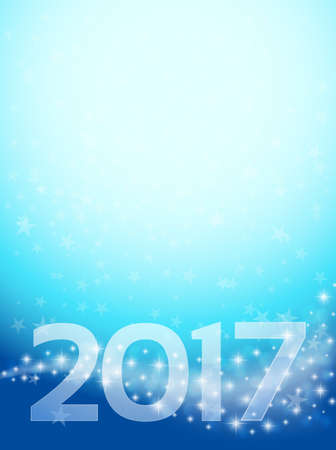 vertical background with stars. happy new year 2017. vector design templateのイラスト素材