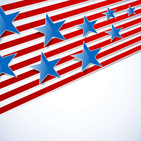 abstract background with blue stars and red stripes.のイラスト素材