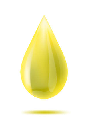 Oil drop on white. Vector illustrationのイラスト素材