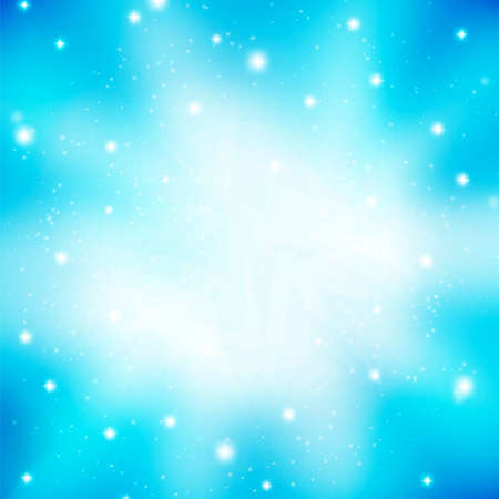 light burst in blue sky abstract background for Your design. vector illustrationのイラスト素材
