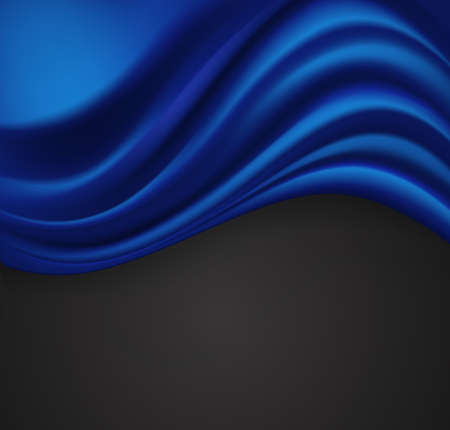 abstract blue background with folding texture on blue. vector illustrationのイラスト素材