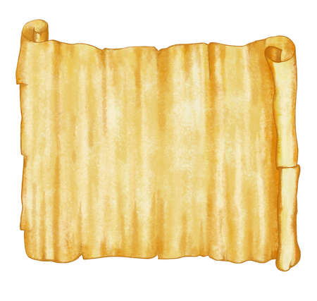 old scroll on white. ancient backgroundの写真素材