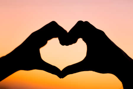 love, skyの写真素材