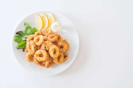 fried squid (calamari rings)
