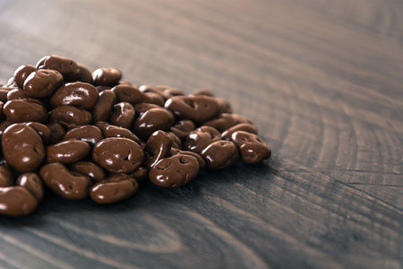 raisin with chocolateの写真素材