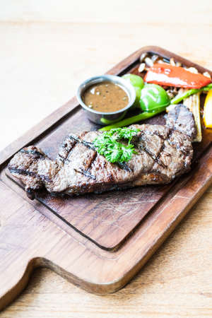 Grilled beef steakの写真素材