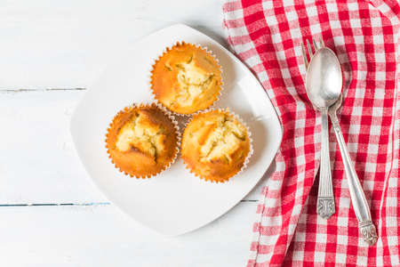 Homemade Banana Nut Muffins Ready to Eat