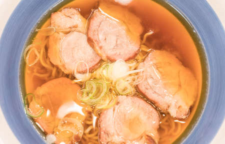 pork ramen noodleの写真素材