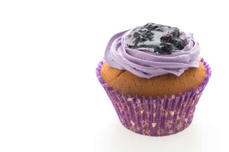 Cupcakes isolated on white backgroundの写真素材