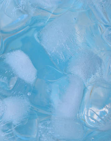 Ice cubes isolated on white background