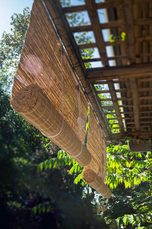 Closeup weave decoration local shopの写真素材