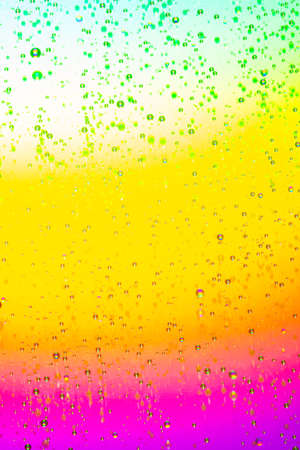 Colorful Gradient abstract background with water droplets. Macro photography