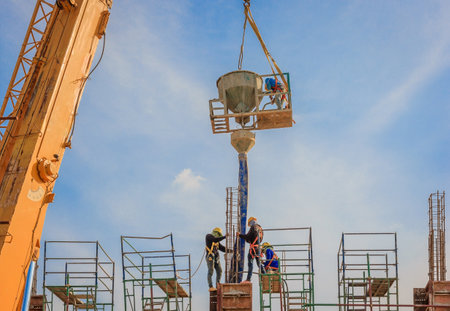 Construction workers working on scaffolding at a high level by the standards set must include a...