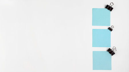 Top view sticky notes collectionの写真素材