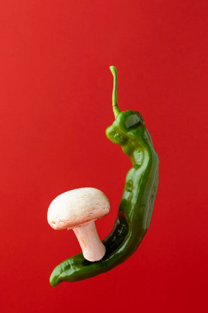 Assortment of healthy vegetarian foodの写真素材