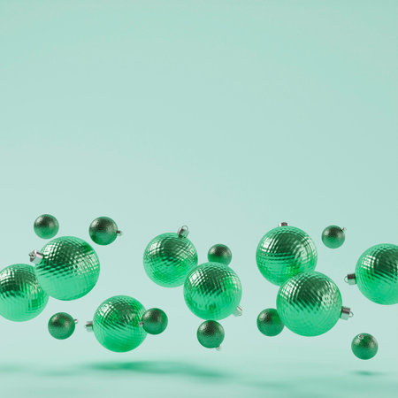 Beautiful christmas background arrangementの写真素材