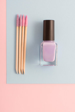 Nail serum with transparent bottle