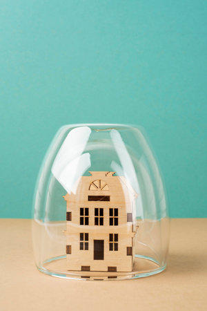 Paper style isolation still life compositionの写真素材