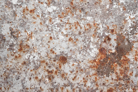 Rusty scratched red wall