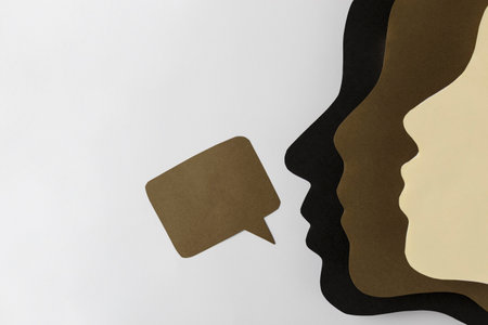 Black lives matter concept with people facesの写真素材