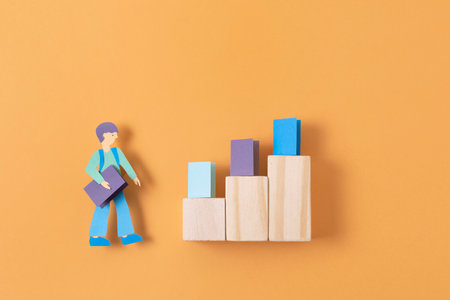 Top view school supplies arrangement