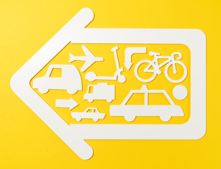 Urban transport concept with vehiclesの写真素材