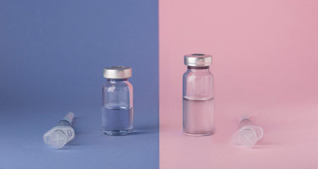 The Coronavirus vaccination arrangement sampleの写真素材