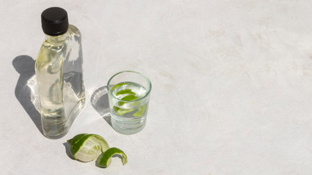 The delicious mezcal alcoholic beverage assortmentの写真素材