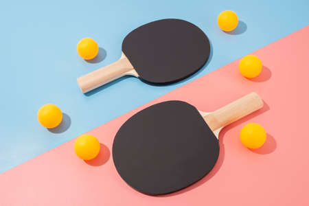 Sport elements arrangement minimal style