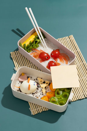 The Delicious bento box assortmentの写真素材