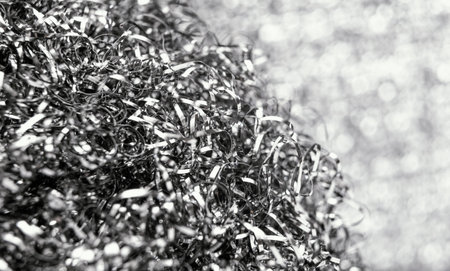 The rough metallic surface texture