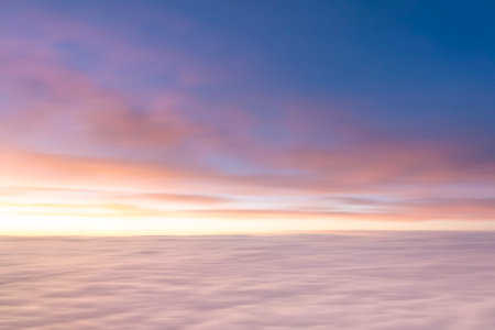 Blurred background sky at dusk